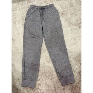 Reebok Youth XL 14/16 Grey Space Dye Fleece Joggers Zip Pockets